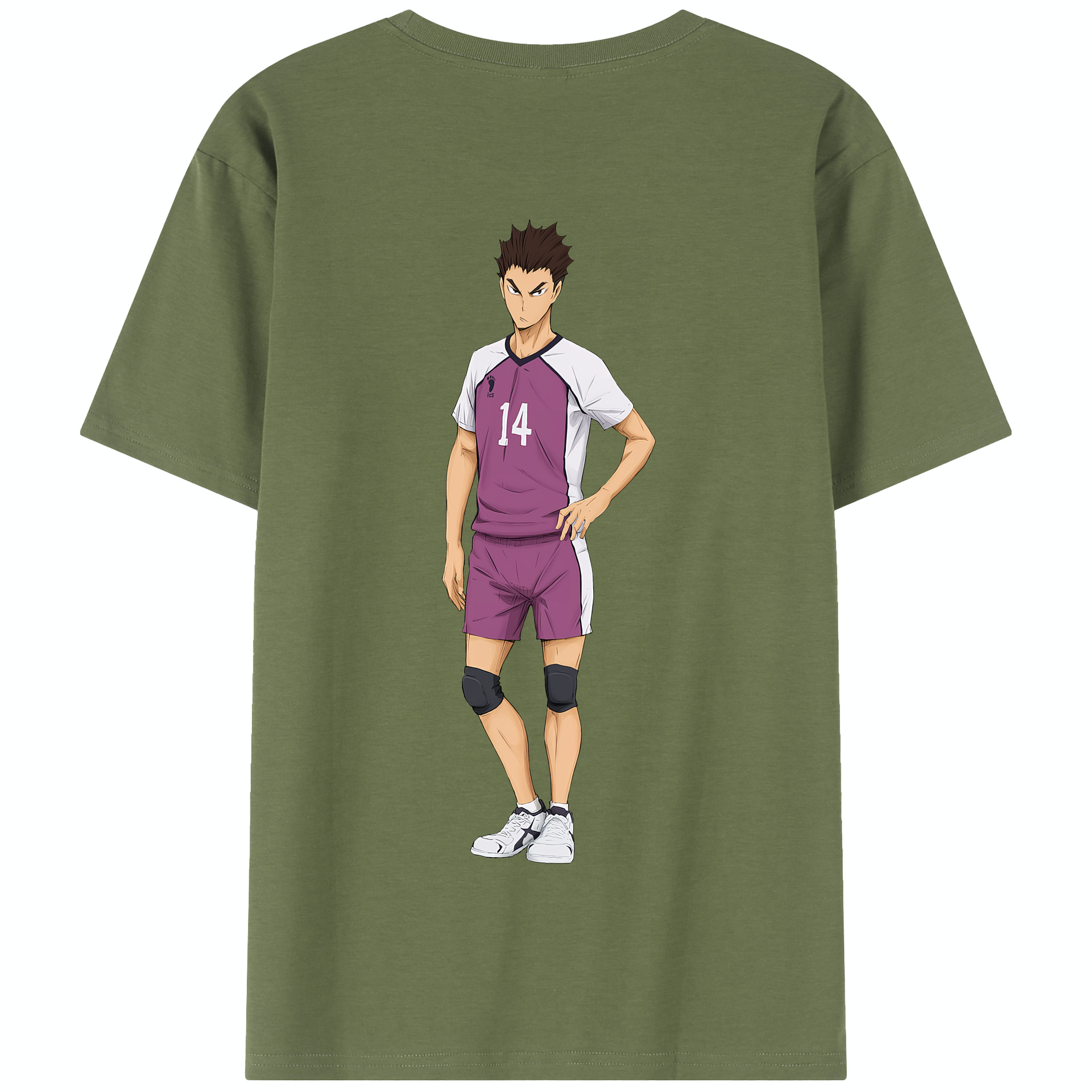 （画像用） ハイキュー!! Haikyu!! 綿100％半袖Tシャツ（背面プリント）